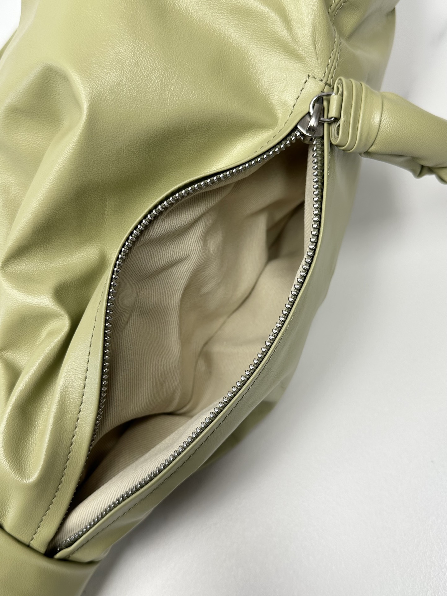 Large Soft Croissant Paper Leather Bag - LEMAIRE