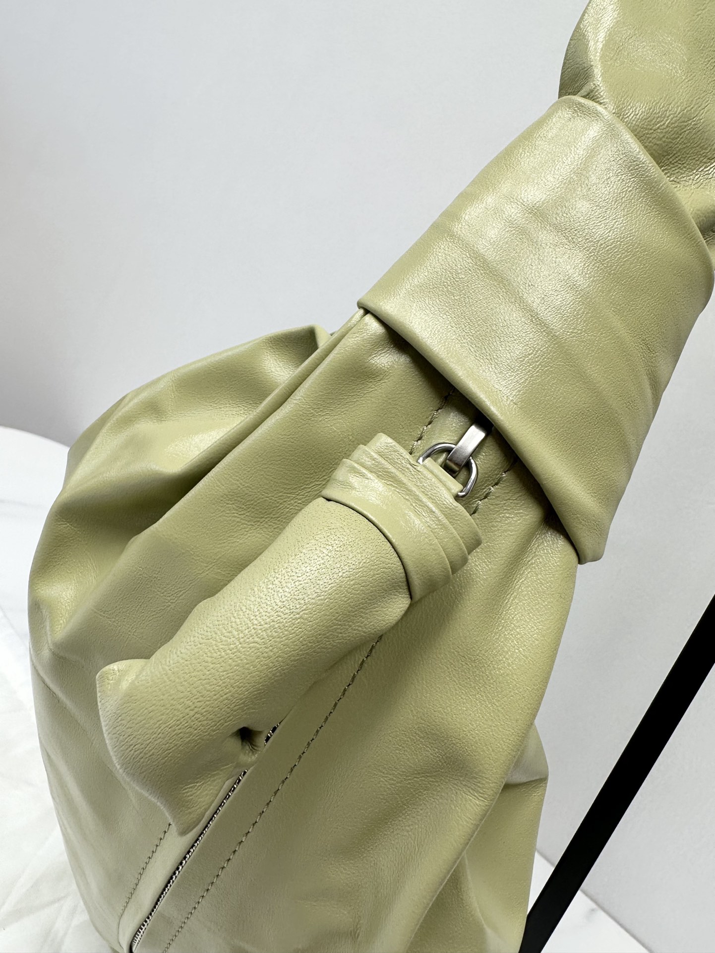 Large Soft Croissant Paper Leather Bag - LEMAIRE