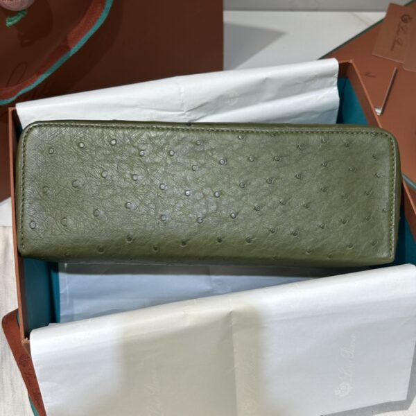 Extra pocket leather crossbody bag Loro Piana green dark  in Leath