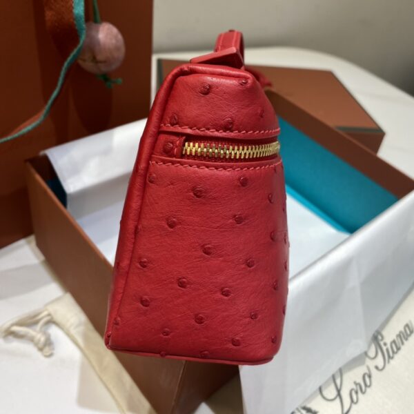 Extra pocket leather crossbody bag Loro Piana red in Leath