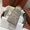 Extra pocket leather crossbody bag Loro Piana gray in Leath