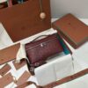 Extra pocket leather crossbody bag Loro Piana dark red in Leath