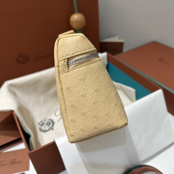 Extra pocket leather crossbody bag Loro Piana Beige in Leath