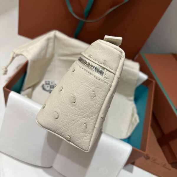 Extra pocket leather crossbody bag Loro Piana white in Leath