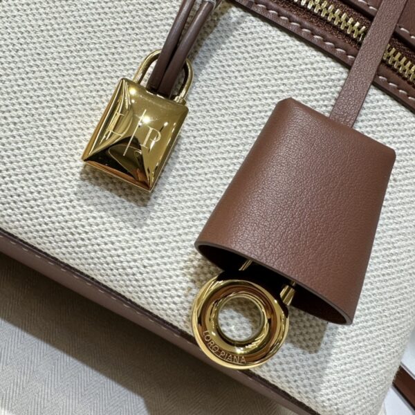 Loro Piana Extra Bag L27 Cotton, Linen Natural/Caramel Sugar/Sun Go