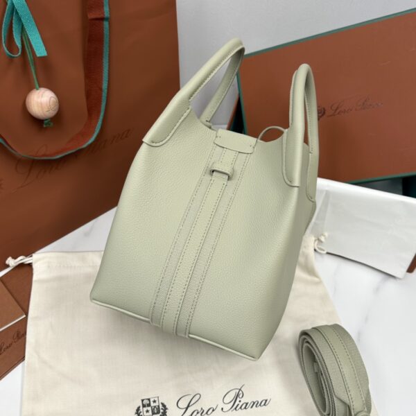 Loro Piana Green Micro Bale Bag in Calfskin Leather ...