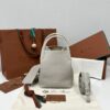 Bale Micro leather crossbody bag in gray - Loro Piana |
