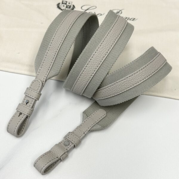 Bale Micro leather crossbody bag in gray - Loro Piana |