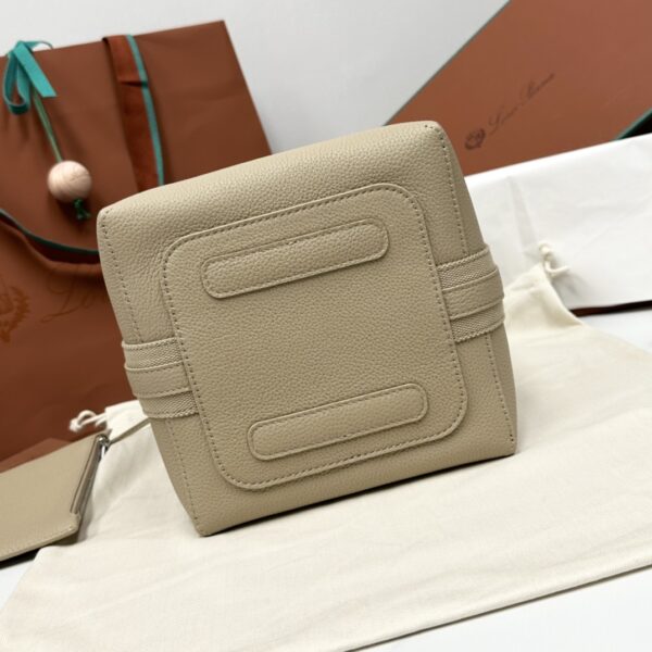 Bale Micro leather crossbody bag in beige - Loro Piana |