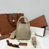 Bale Micro leather crossbody bag in beige - Loro Piana |