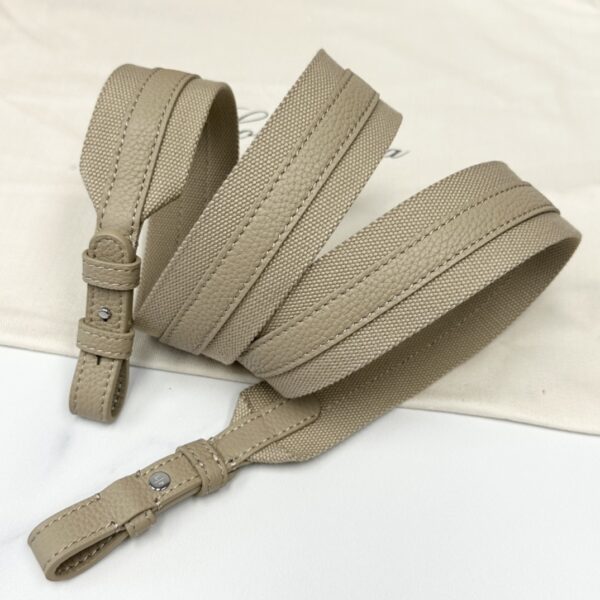 Bale Micro leather crossbody bag in beige - Loro Piana |