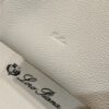 Loro Piana Small Bale bag Grained Calfskin Whisper White | Loro Piana