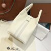 Loro Piana Small Bale bag Grained Calfskin Whisper White | Loro Piana