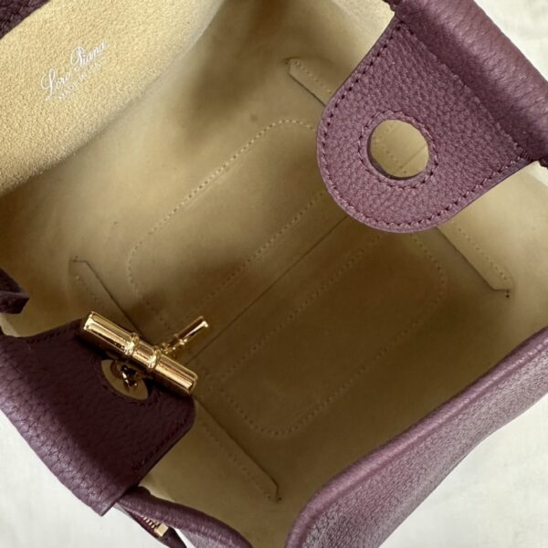 Loro Piana Burgundy Leather Veilback Small bag Loro Piana |