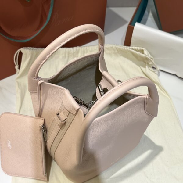 Loro Piana Micro Bale bag Grained Calfskin Creamed Honey/Sun Gold | Lor