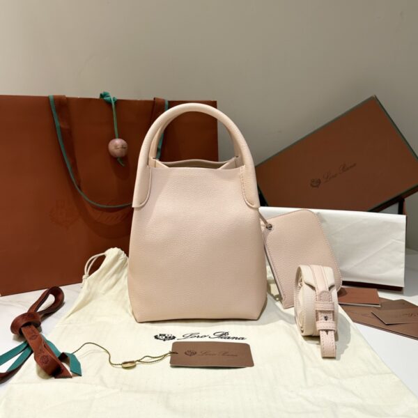 Loro Piana Micro Bale bag Grained Calfskin Creamed Honey/Sun Gold | Lor