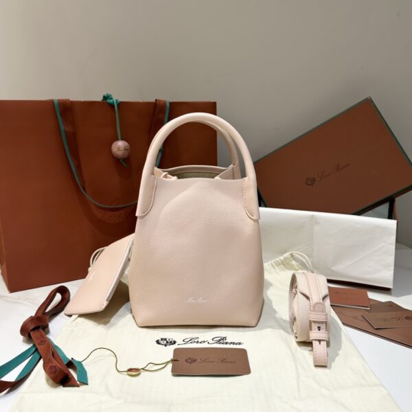 Loro Piana Micro Bale bag Grained Calfskin Creamed Honey/Sun Gold | Lor