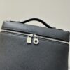 Loro Piana Extra Pocket backpack L23.5 - Grained Calfskin black