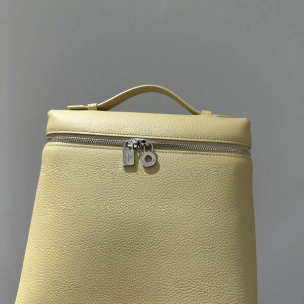 Loro Piana Extra Pocket backpack L23.5 - Grained Calfskin yelow