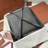 Loro Piana Extra Pocket backpack L23.5 - Grained Calfskin dark gray