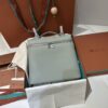 Loro Piana Extra Pocket backpack L23.5 - Grained Calfskin blue