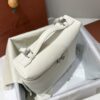 Delvaux Extra Pocket backpack L23.5 - Grained Calfskin white