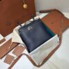 oro Piana Extra Pocket Backpack L23.5 bag blue Eucalyptus Silver ...