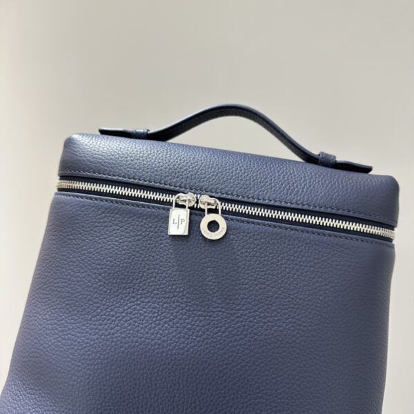 oro Piana Extra Pocket Backpack L23.5 bag blue Eucalyptus Silver ...