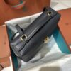 Loro Piana Extra Pocket backpack L23.5 Grained Calfskin Blue Navy/Sun