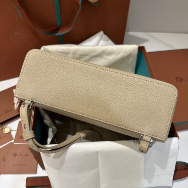 Buy Loro Piana Burgundy Extra Pocket Backpack bag beige in Grained