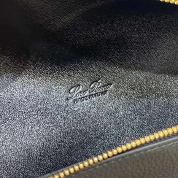 Buy Loro Piana Burgundy Extra Pocket bag black in Grained