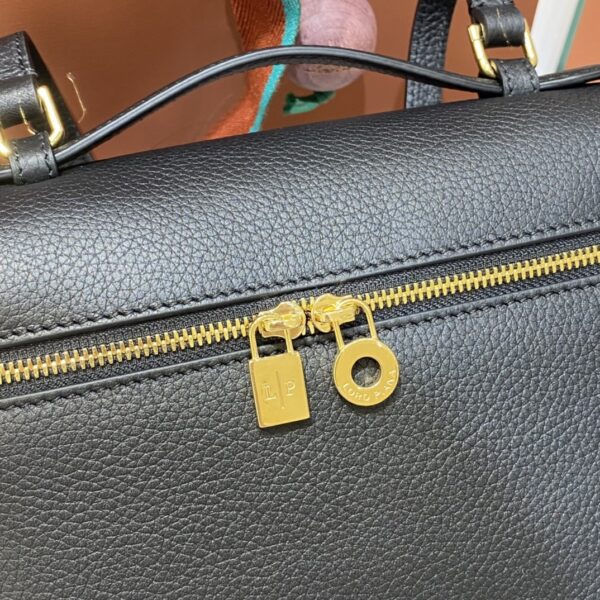 Buy Loro Piana Burgundy Extra Pocket bag black in Grained