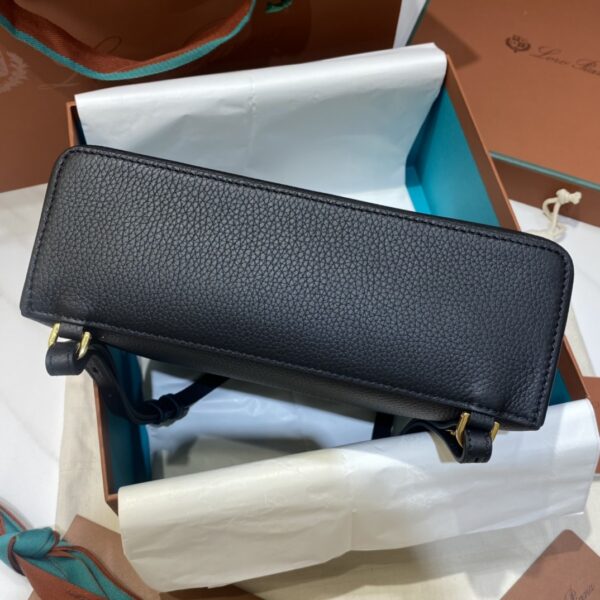 Buy Loro Piana Burgundy Extra Pocket bag black in Grained