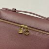 Loro Piana Burgundy Extra Pocket Backpack in Grained