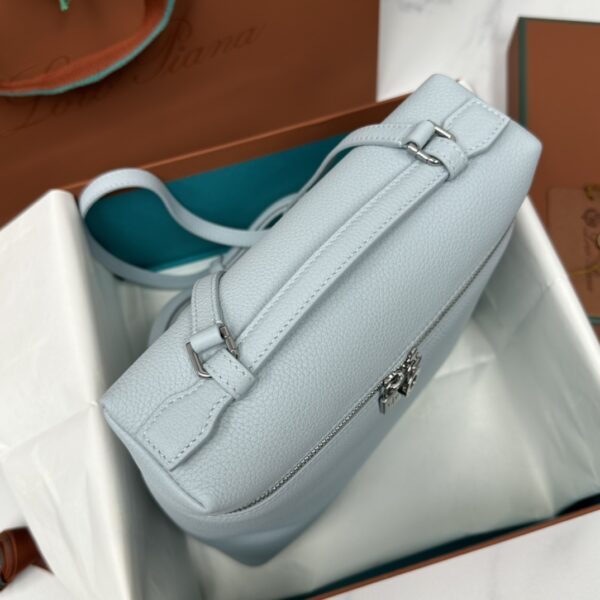 Loro Piana Grained Calfskin L23.5 Extra Pocket bag blue Backpack ...