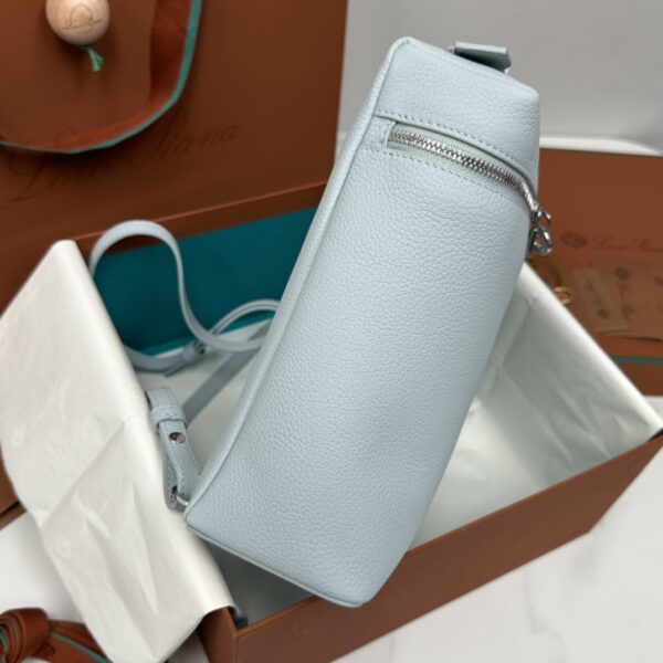 Loro Piana Grained Calfskin L23.5 Extra Pocket bag blue Backpack ...
