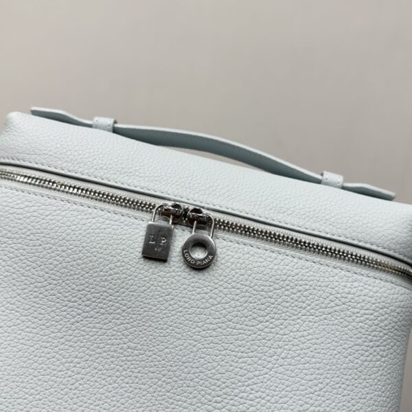Loro Piana Grained Calfskin L23.5 Extra Pocket bag blue Backpack ...