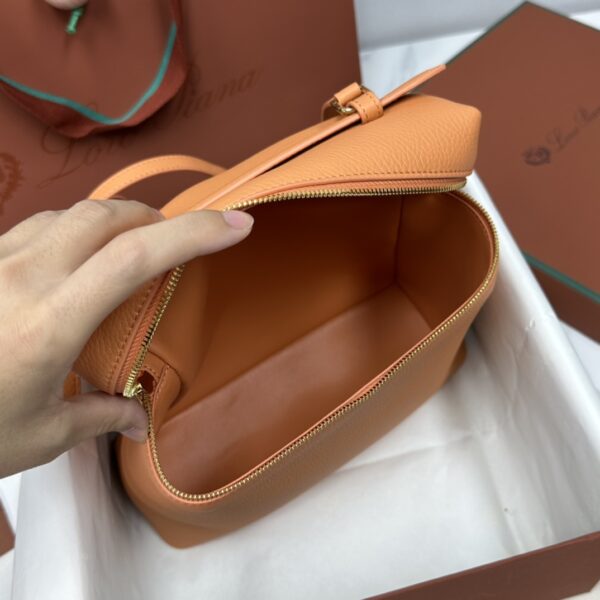 Leather backpack Loro Piana Brown in Leather