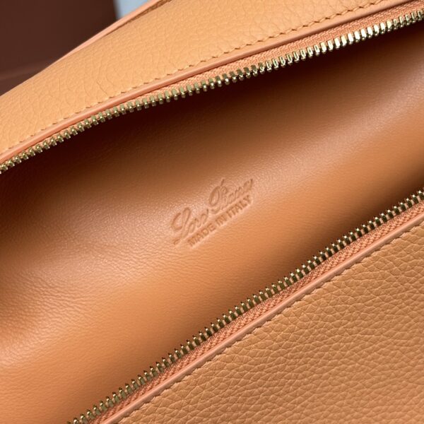 Leather backpack Loro Piana Brown in Leather