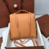 Leather backpack Loro Piana Brown in Leather