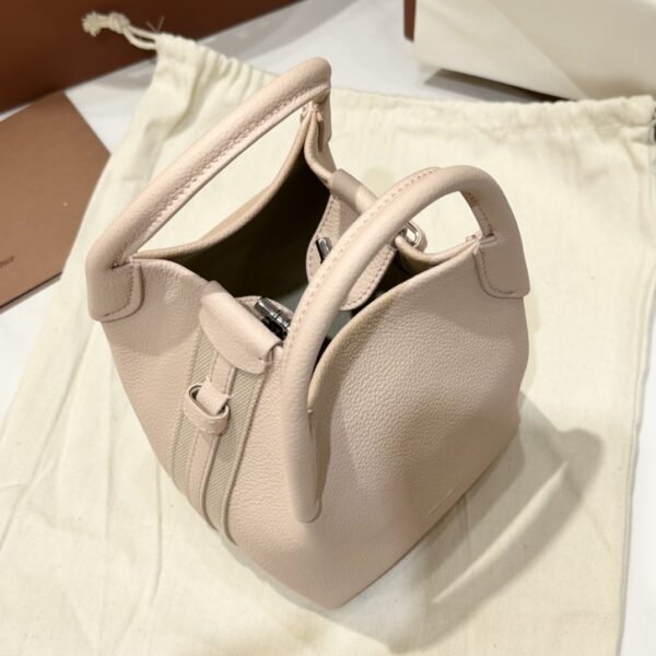 Loro Piana Micro Bale bag Grained Calfskin Candoglia Marble | Loro Piana