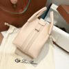 Loro Piana Micro Bale bag Grained Calfskin Candoglia Marble | Loro Piana