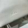 Loro Piana Micro Bale bag Grained Calfskin Dark Lichen white | Loro Piana