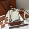 Loro Piana Micro Bale bag Grained Calfskin Dark Lichen white | Loro Piana