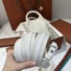Loro Piana Micro Bale bag Grained Calfskin Dark Lichen white | Loro Piana