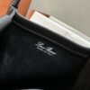 Loro Piana Micro Bale bag Grained Calfskin Dark Lichen black| Loro Piana