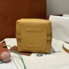 Loro Piana Micro Bale bag Grained Calfskin Dark Lichen yellow | Loro Piana
