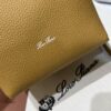 Loro Piana Micro Bale bag Grained Calfskin Dark Lichen yellow | Loro Piana