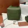 Loro Piana Micro Bale bag Grained Calfskin Dark Lichen Green | Loro Piana