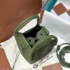 Loro Piana Micro Bale bag Grained Calfskin Dark Lichen Green | Loro Piana